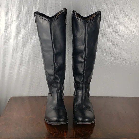 Frye Size 9 Pull On Black Boots - Picture 3 of 5